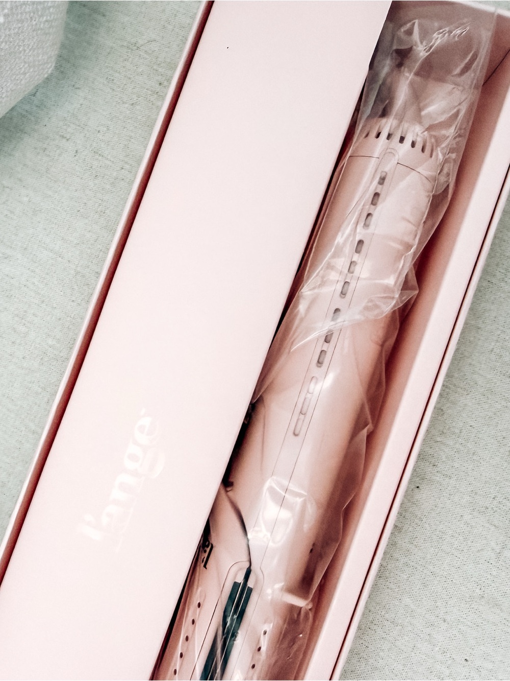 L’ange Le Duo Grande 360° Airflow Styler Blush Pink Flat Iron Curling Iron NIB - Picture 6 of 6